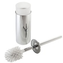 Laloo 9301BN Bowl Brush And Holder Floor Model Polished Brushed Nickel