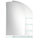 Laloo H00165 Double Layered Mirror With Shelves