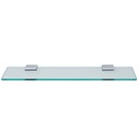 Laloo J1887C Jazz Single Glass Shelf Chrome