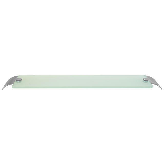 Laloo R3087C Radius Single Glass Shelf Chrome