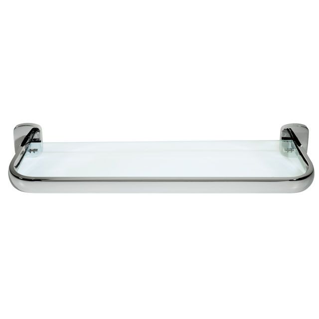 Laloo W6587BN Wynn Single Glass Shelf Brushed Nickel