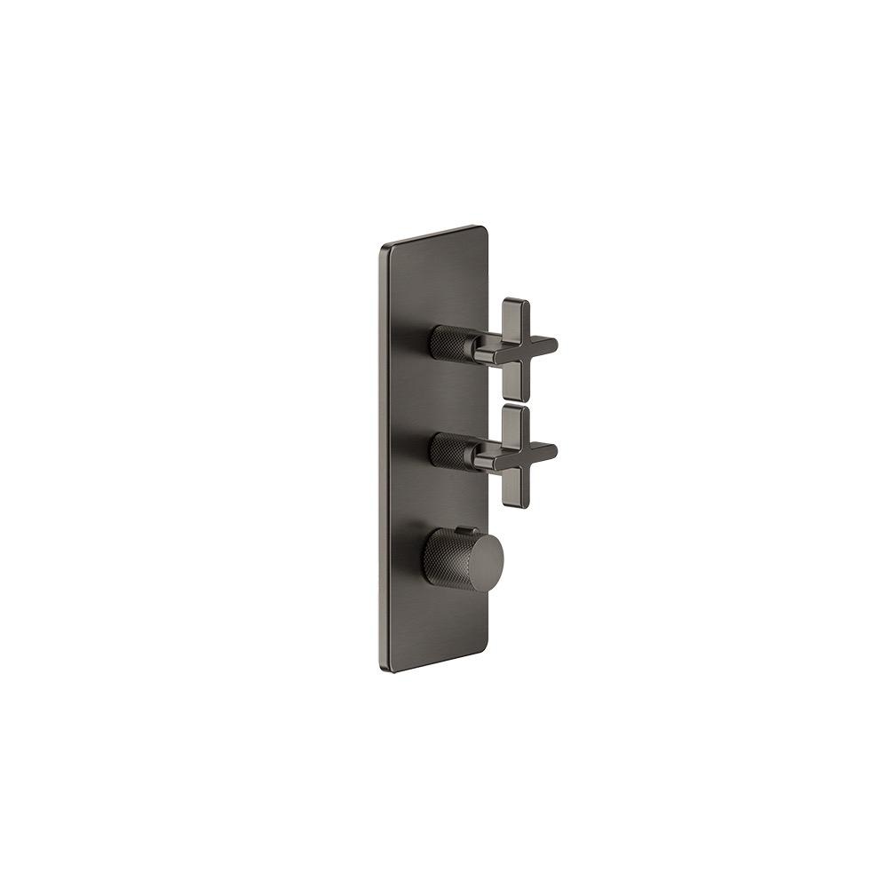 Gessi 58224 Inciso Thermostatic Trim With 2 Volume Controls Chrome