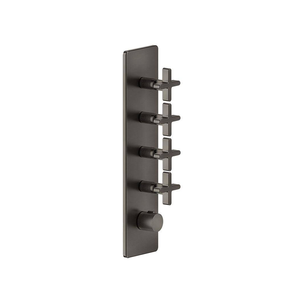 Gessi 58228 Inciso Trim Parts Only External Parts For Thermostatic With 4 Volume Controls