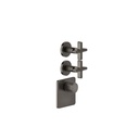 Gessi 58344 Inciso Thermostatic Trim With 2 Volume Controls Chrome