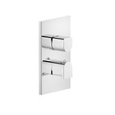 Gessi 59134 Rilievo Thermostatic Single Volume Control Trim Chrome