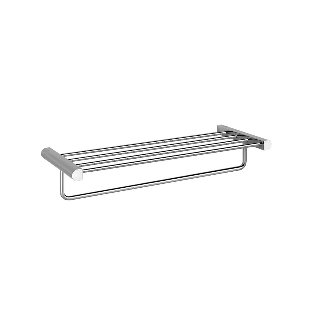 Gessi 59407 Rilievo 24&quot; Shelf With Towel Holder Chrome