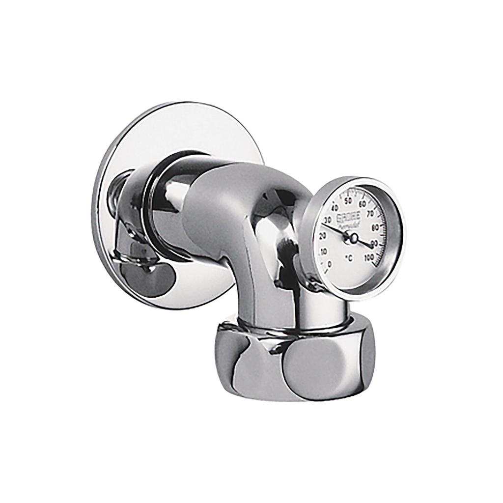 Grohe 12444000 Grohtherm 1-1/4 Male Wall Union Chrome