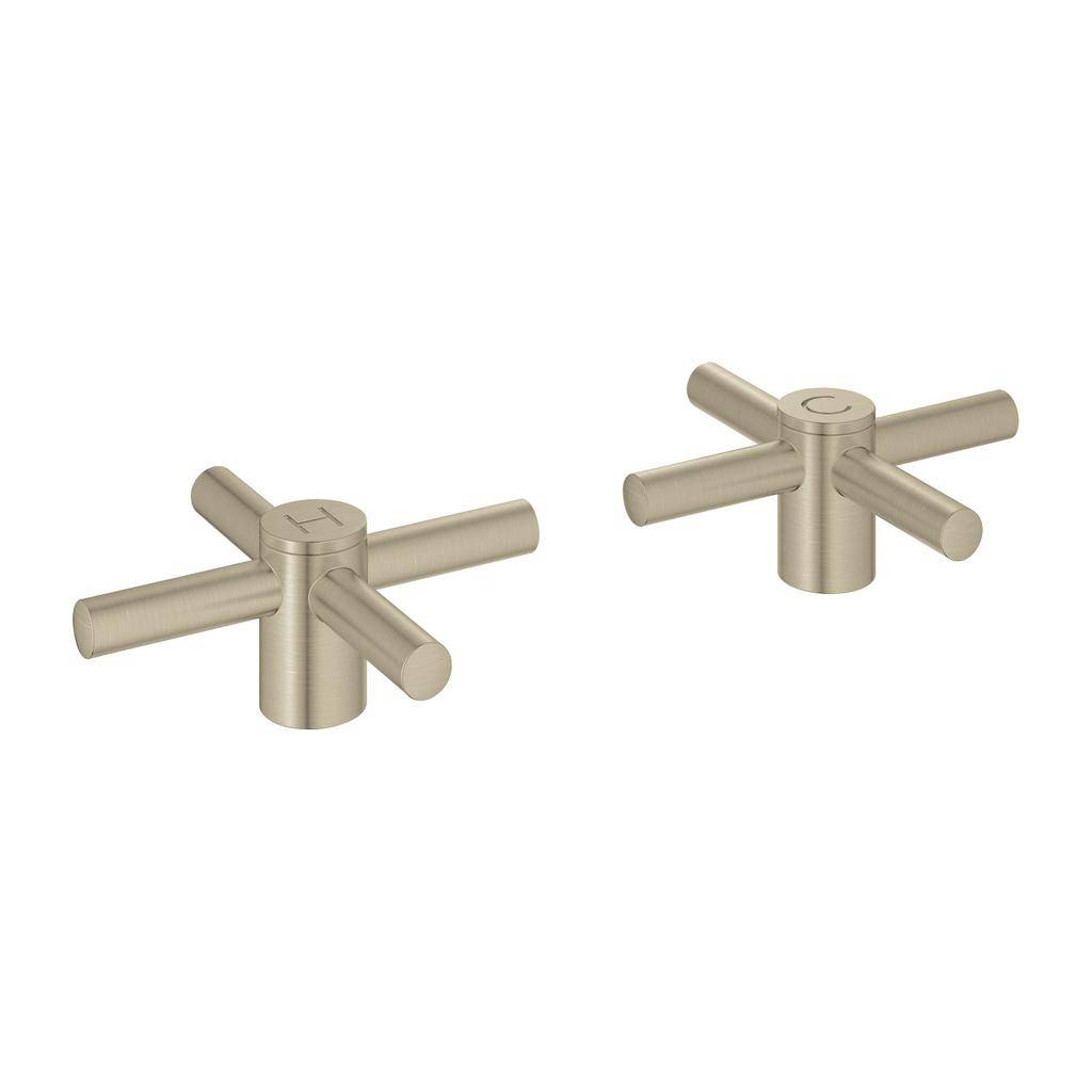 Grohe 18026EN3 Atrio Cross Handles Brushed Nickel - USE NEW CODE 14215EN0