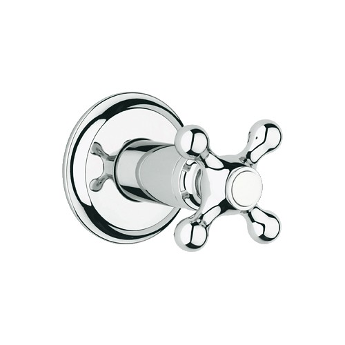 Grohe 19827000 Seabury Volume Control Trim Cross Handle Chrome