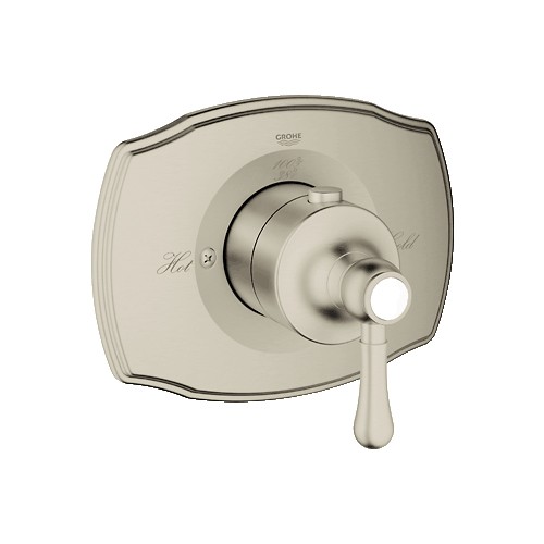 Grohe 19839EN0 Grohtherm 2000 Authentic Custom Shower Thermostatic Trim With Control Module Brushed Nickel