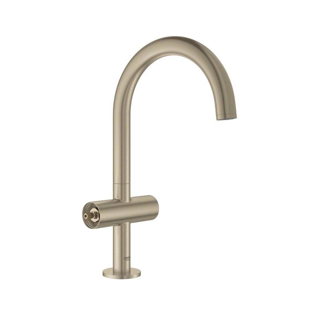 Grohe 21027EN3 Atrio Single Hole Bathroom Faucet L Size Brushed Nickel