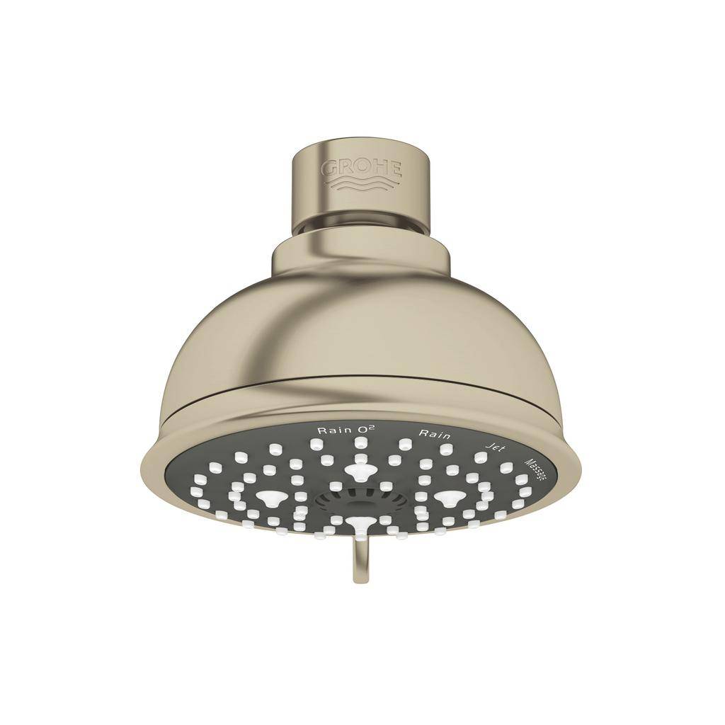 Grohe 26045EN1 Tempesta Rustic 100 Shower Head 4 Sprays Brushed Nickel