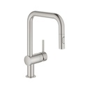 Grohe 32319DC3 Minta Single Handle Kitchen Faucet Super Steel