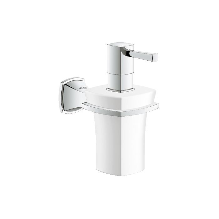 Grohe 40627000 Grandera Ceramic Soap Dispenser With Holder Chrome