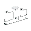 Grohe 40758001 Essentials Cube Master Bathroom Accessories Set 5-in-1