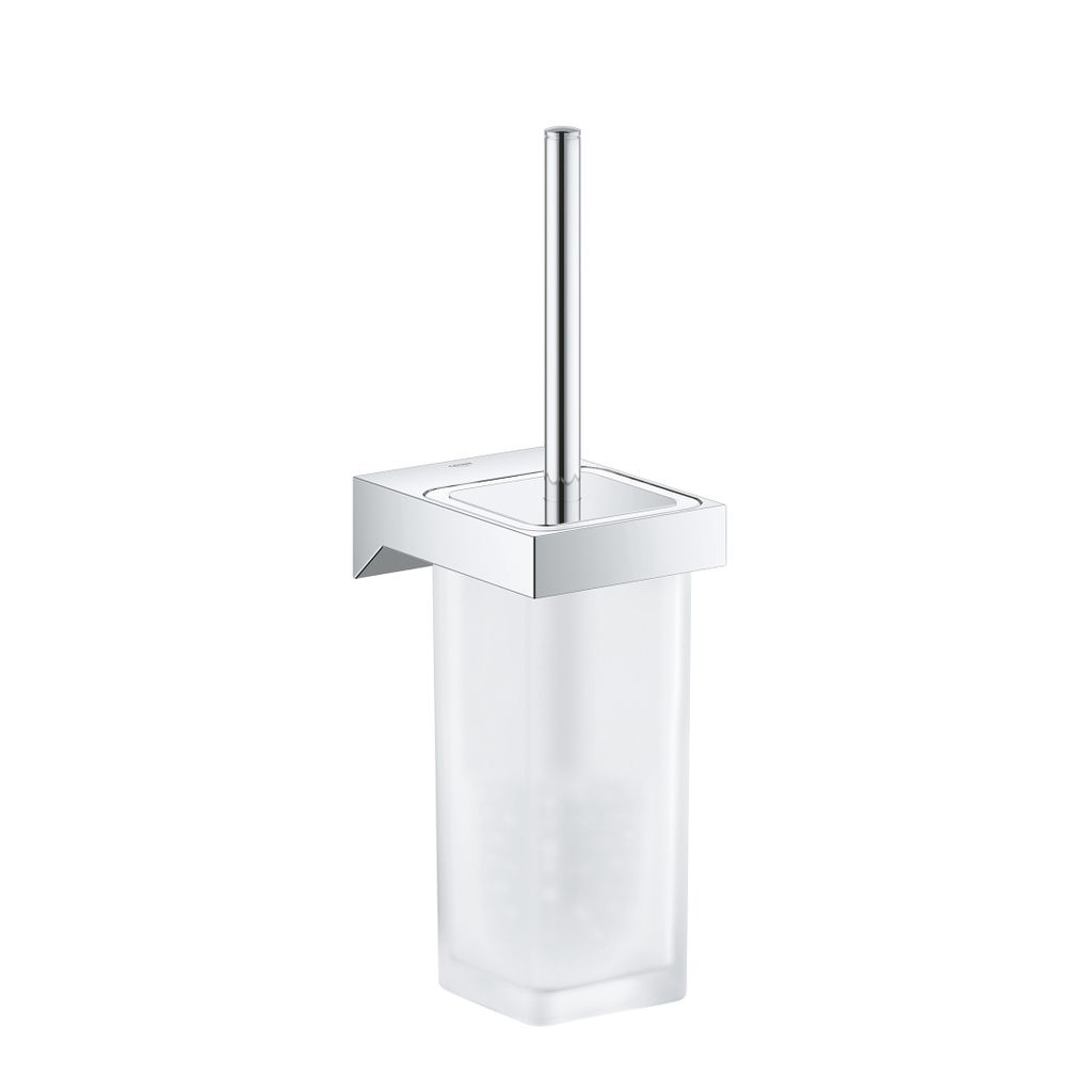 Grohe 40857000 Selection Cube Toilet Brush Set Chrome