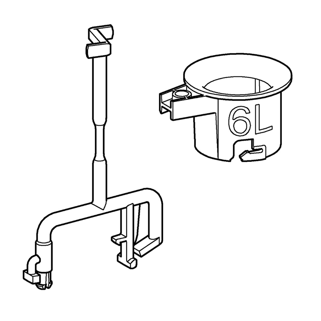 Grohe 43306000 Pullrod For Servomotor In Gd2 Chrome