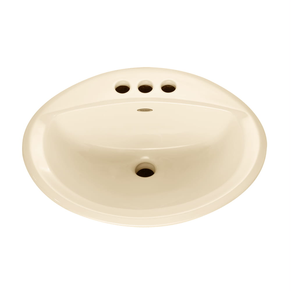 American Standard 0476028.021 Aqualyn Drop-In Sink With 4-Inch Centerset Bone