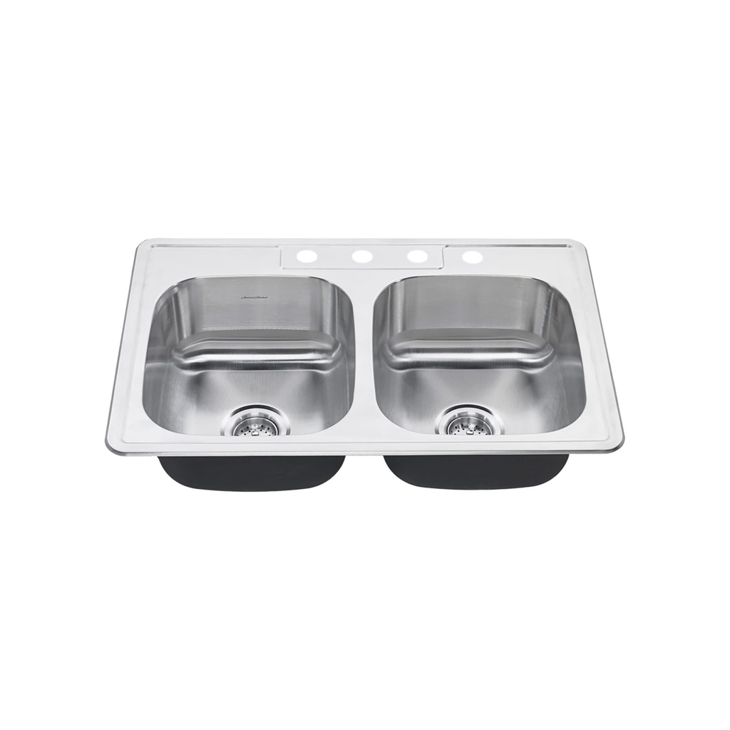 American Standard 22DB.6332284S.075 Colony Db Ada 20G Ss Sink 4Hole W/Drain