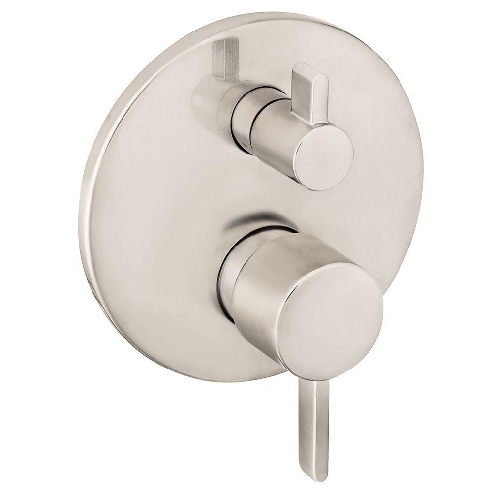 Hansgrohe 04447820 S Pressure Balance Trim With Diverter Brushed Nickel