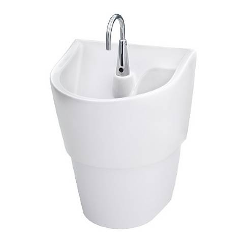 American Standard 9118DC.020 Ics Sink W/Shrd/Drn/6055193.002 Fct. Wht