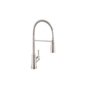 Hansgrohe 04792800 Joleena Single Handle Semi Pro Kitchen Faucet Steel Optic