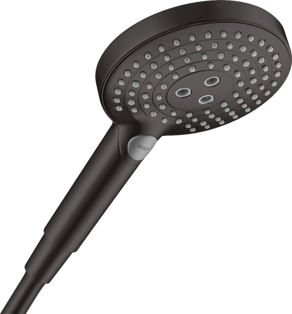 Hansgrohe 26036671 Raindance Select S 120 3 Jet Powder Rain Handshower, 1.8 Gpm