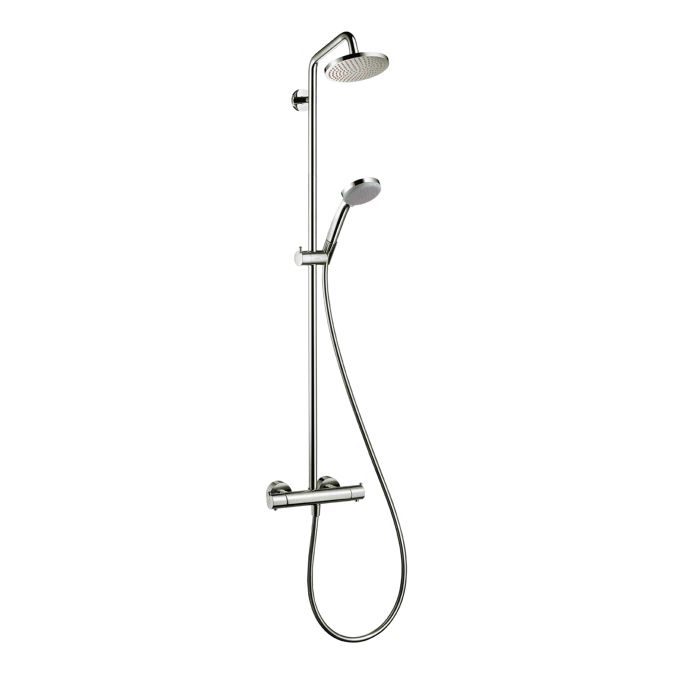 Hansgrohe 27169821 Croma 4 Spray Hand Shower & Showerhead Kit Brushed Nickel