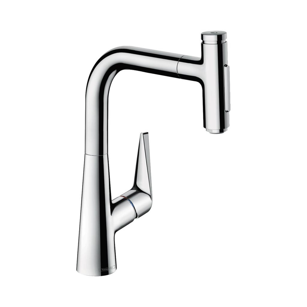 Hansgrohe 72824001 Talis Select S Prep Kitchen Faucet 2 Spray Pull Out Chrome