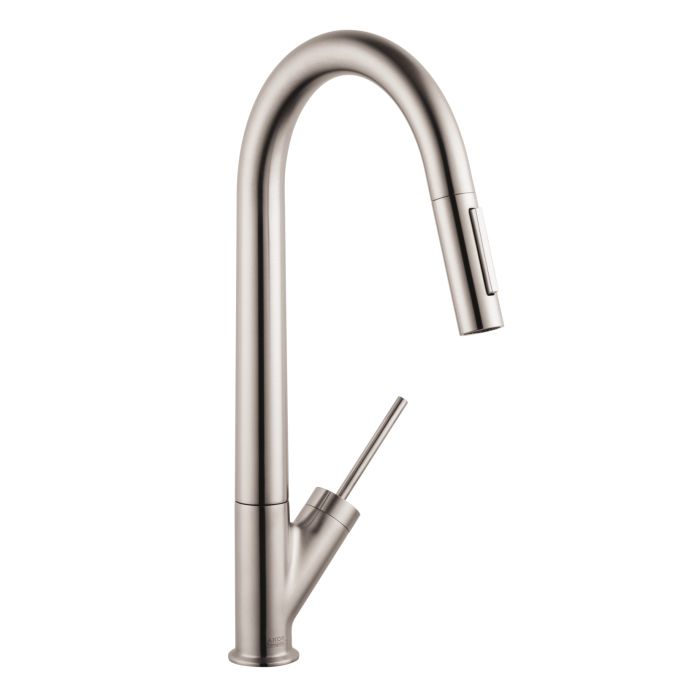 Hansgrohe 10821801 Axor Starck Higharc Kitchen Faucet Steel Optik