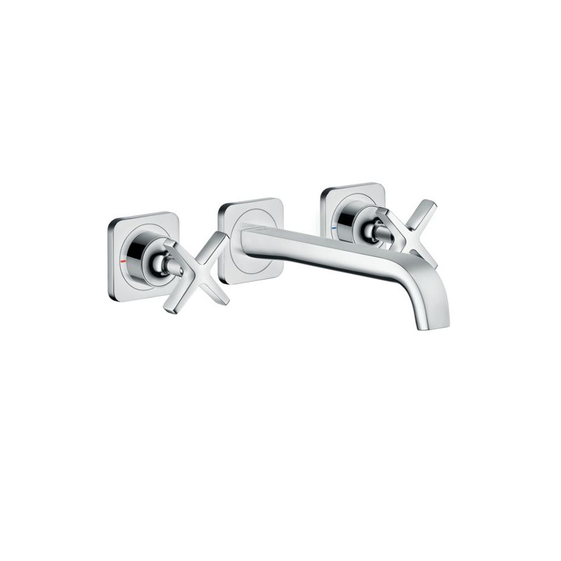 Hansgrohe 36107001 Axor Citterio E Wall Mounted Widespread Faucet Chrome