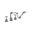 Hansgrohe 39461001 Axor Citterio 4 Hole Roman Tub Set Cross Handle Chrome