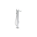 Hansgrohe 47440001 Axor Freestanding Tub Filler Trim With 1.75 GPM Handshower Chrome/ Mirror Glass