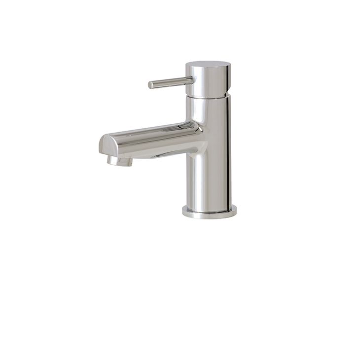 Aquabrass 61014 Volare Straight Single Hole Lavatory Faucet Brushed Nickel