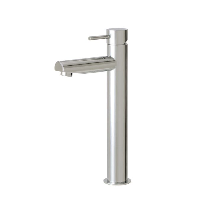 Aquabrass 61020 Volare Straight Tall Single Hole Lavatory Faucet Polished Chrome