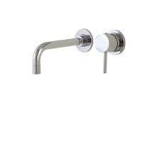 Aquabrass 61028 Volare Straight Wallmount Lavatory Faucet Polished Chrome