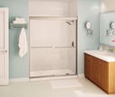 Maax 135665-900-305-000 Aura 6Mm Shower Door 55-59 X 71 Clear Brushed Nickel