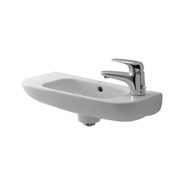 Duravit 070650 D Code Handrinse Basin Faucet Hole Left White