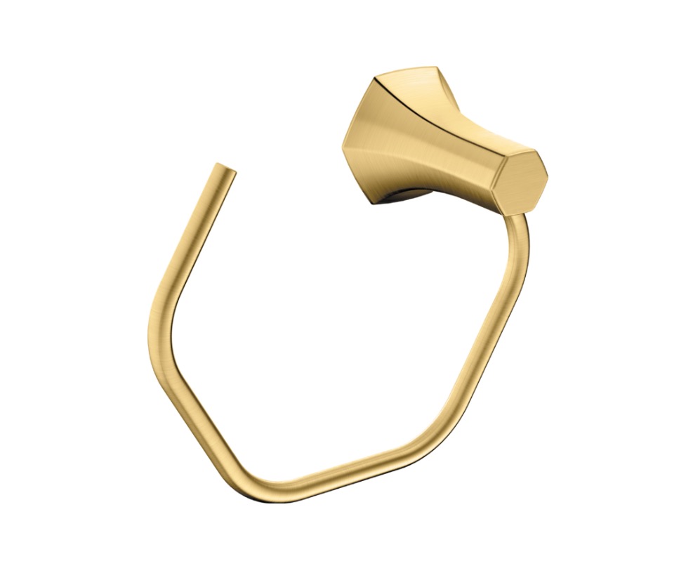 Hansgrohe 04836250 Locarno Towel Ring Brushed Gold Optic