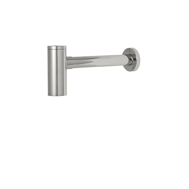 Aquabrass 2454 Drains & P Traps Round P Trap Brushed Nickel