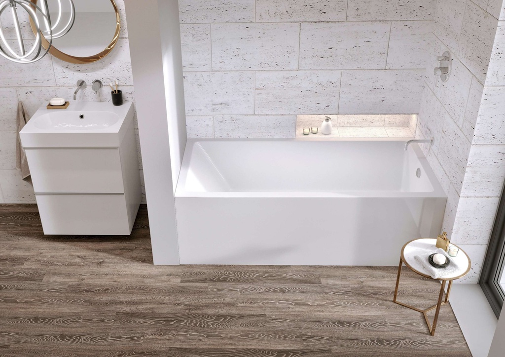 Mirolin BO60R0001 Austin Skirted Right-Hand Drain Bath