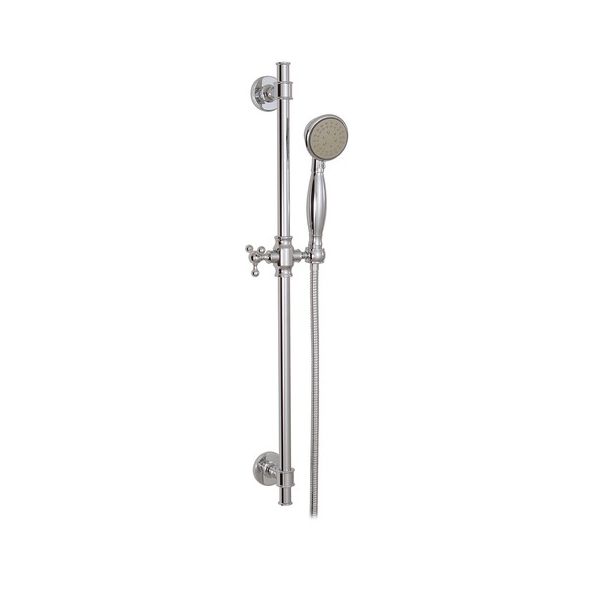 Aquabrass 12762 Complete Shower Rails Aquaklassic Complete Shower Rail Polished Chrome