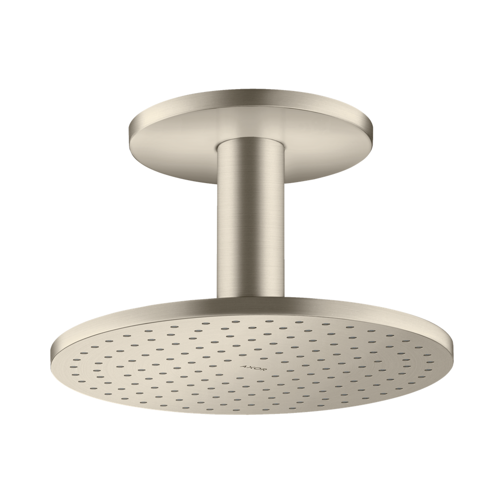 Hansgrohe 35365821 Axor Showerhead 250 2-Jet with Ceiling Connection Brushed Nickel