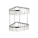 Aquabrass 2067 Baskets Two Tier Triangular Basket Brushed Nickel