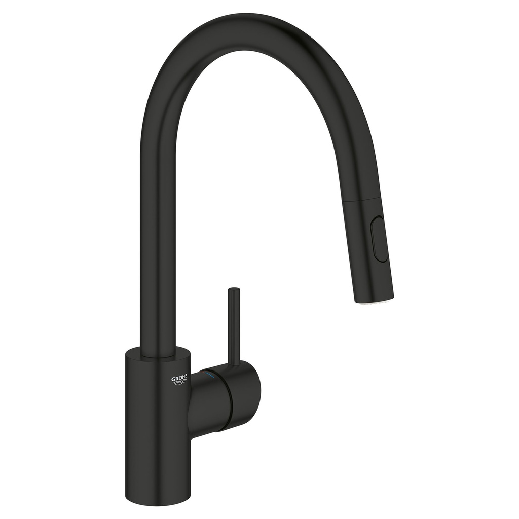 Grohe 326652433 Concetto Dual Spray Pull-Down Kitchen Faucet Matte Black