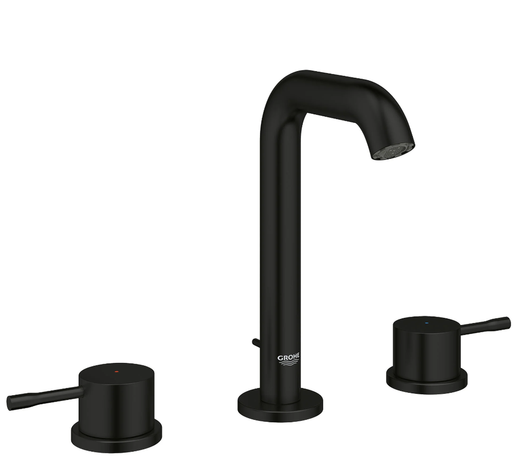 Grohe 202972431 Essence 8 Widespread Bathroom Faucet M-Size Matte Black