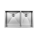 Blanco 400470 Radius 10 U 1.75 Double Undermount Kitchen Sink