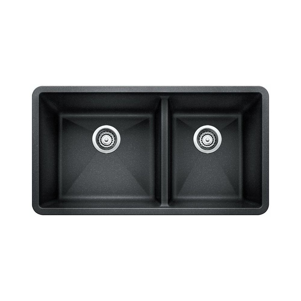 Blanco 400583 Precis U 1.75 Undermount Double Kitchen Sink Anthracite