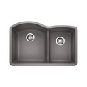 Blanco 401664 Diamond U 1.75 Low Divide Double Undermount Kitchen Sink