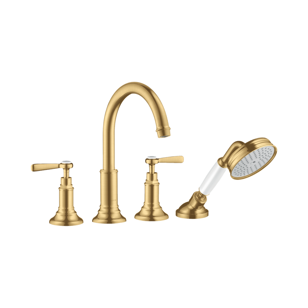 Hansgrohe 16555251 Axor Montreux 4-Hole Roman Tub Set Trim Brushed Gold Optic